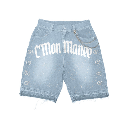 C’Mon Manee Blue Washed Denim Jorts